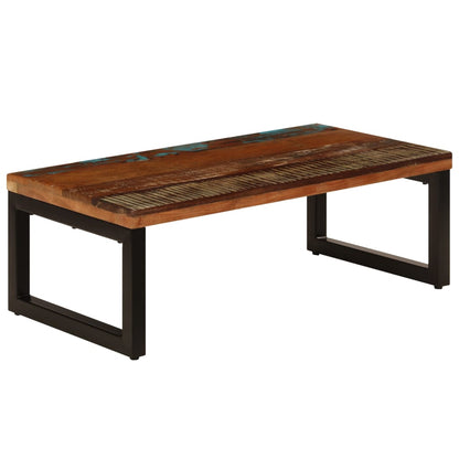 Coffee Table 100x50x35 cm Solid Reclaimed Wood and Steel