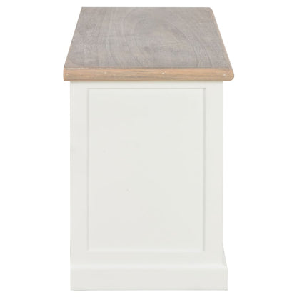 TV Cabinet White 90x30x40 cm Wood