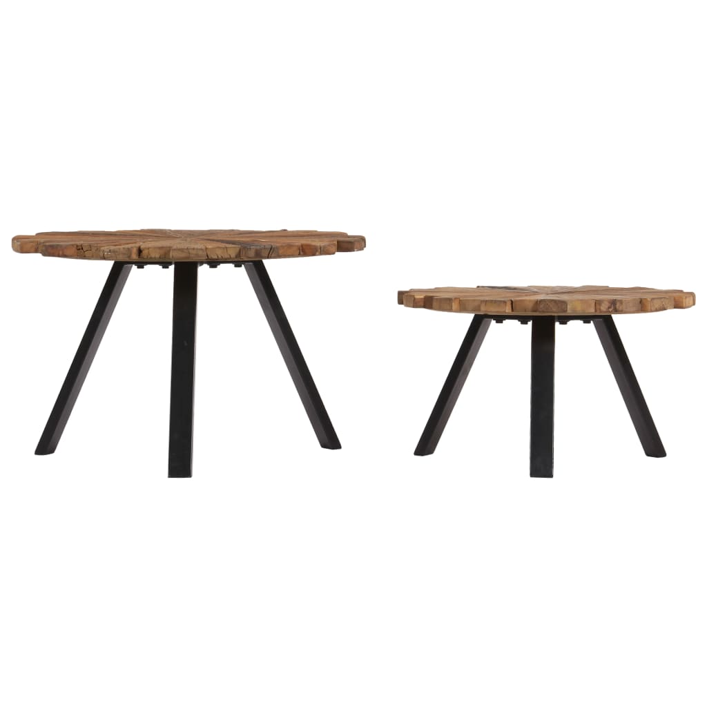 Coffee Tables 2 pcs Solid Reclaimed Wood