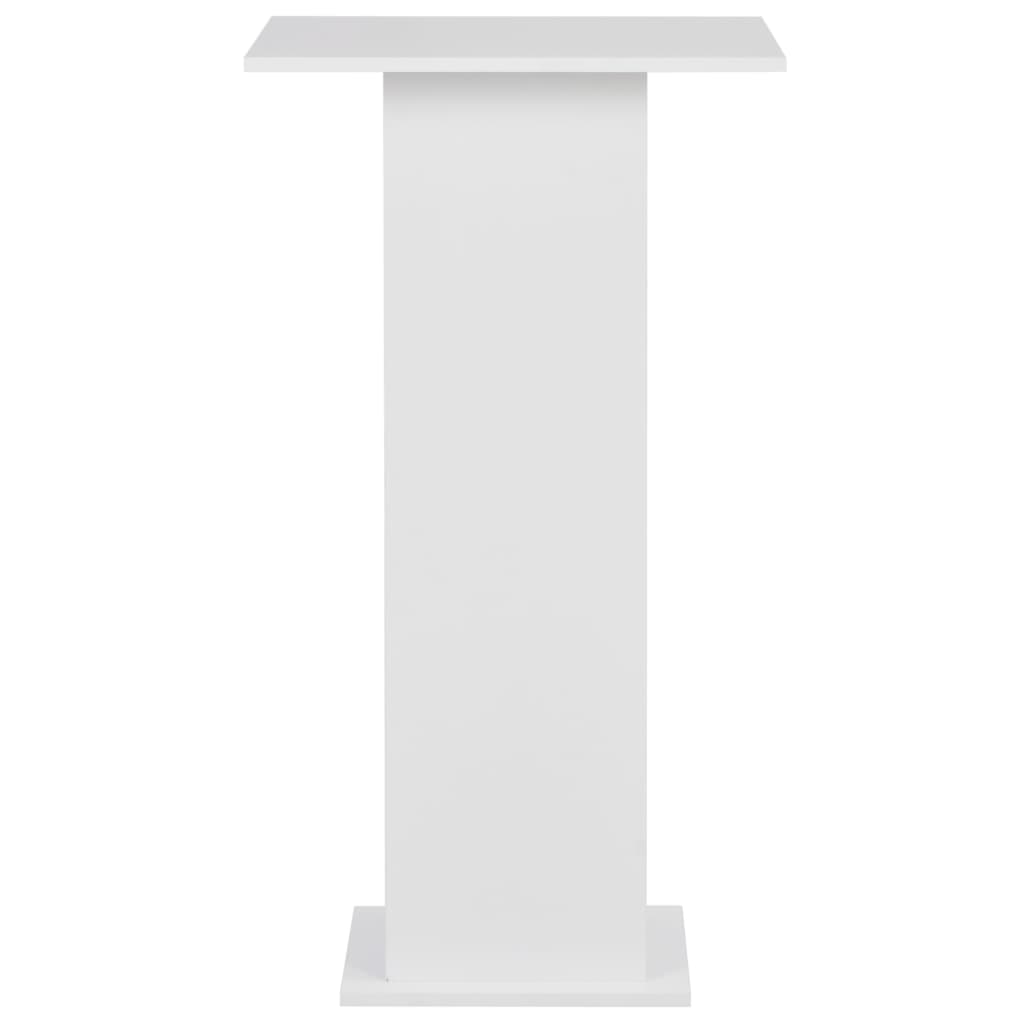 Bar Table White 60x60x110 cm