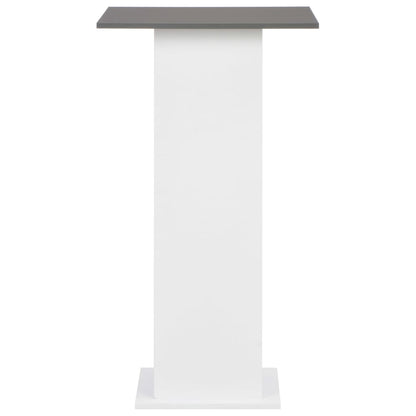 Bar Table White and Anthracite Grey 60x60x110 cm