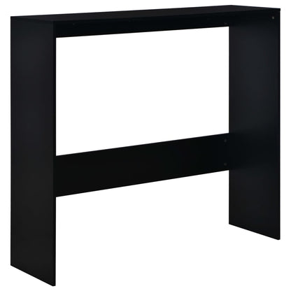 Bar Table with 2 Table Tops Black 130x40x120 cm