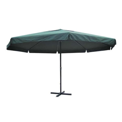 Garden Parasol Green Aluminium 500 cm