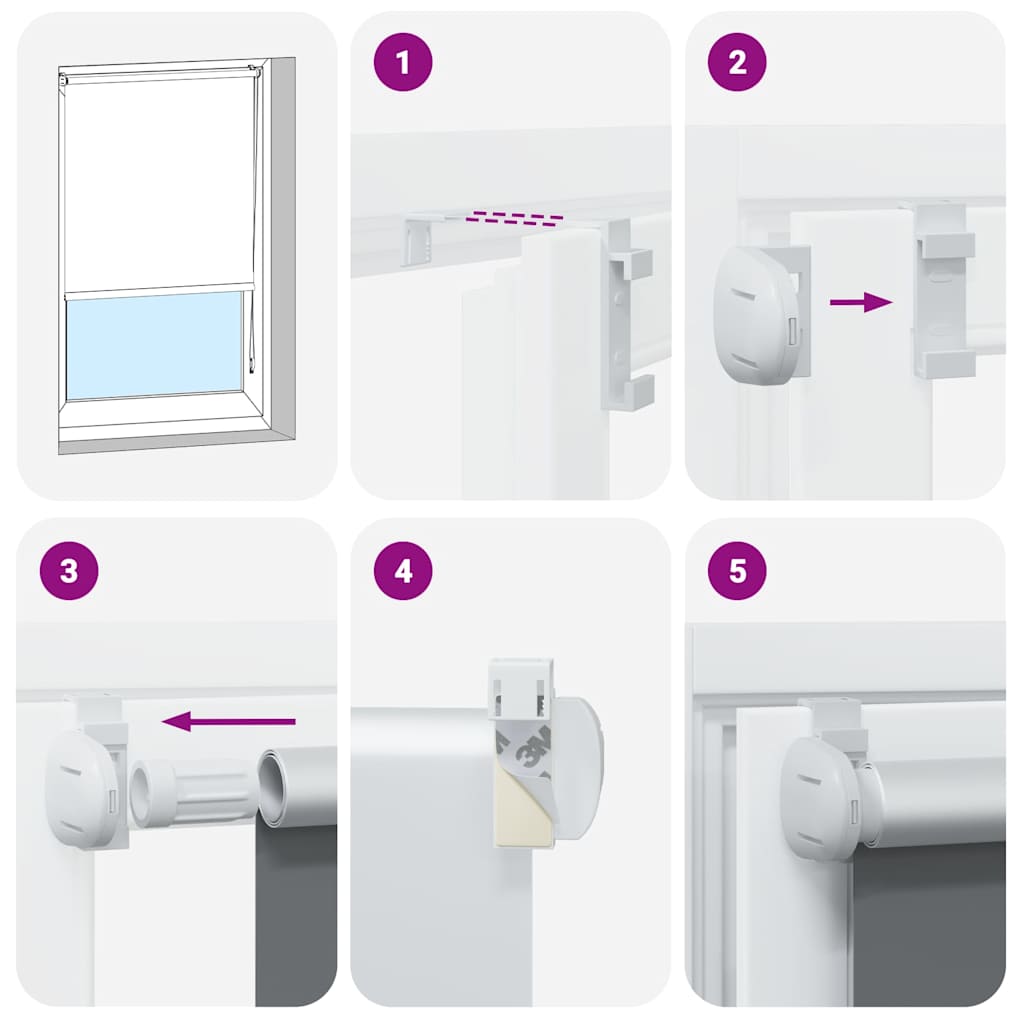 Roller blind blackout 80 x 175 cm red