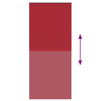 Roller Blind Blackout 100 x 230 cm Red