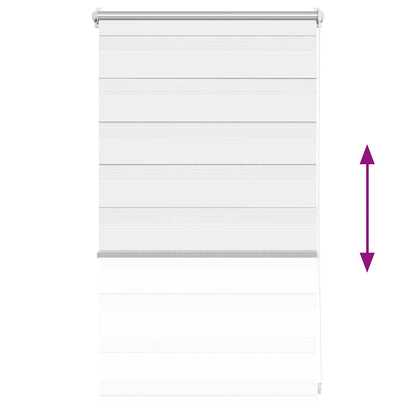 Zebra Blind 50 x 100 cm White