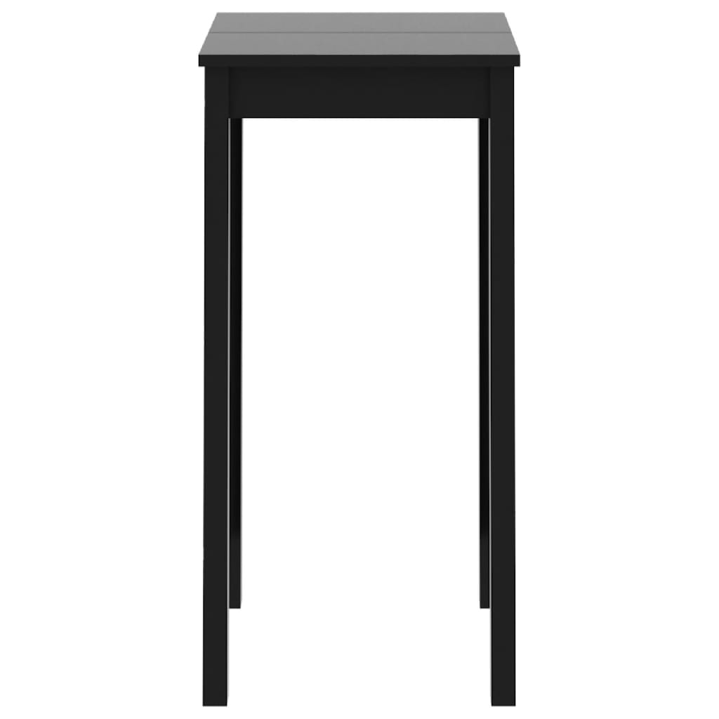 Bar Table MDF Black 55x55x107 cm