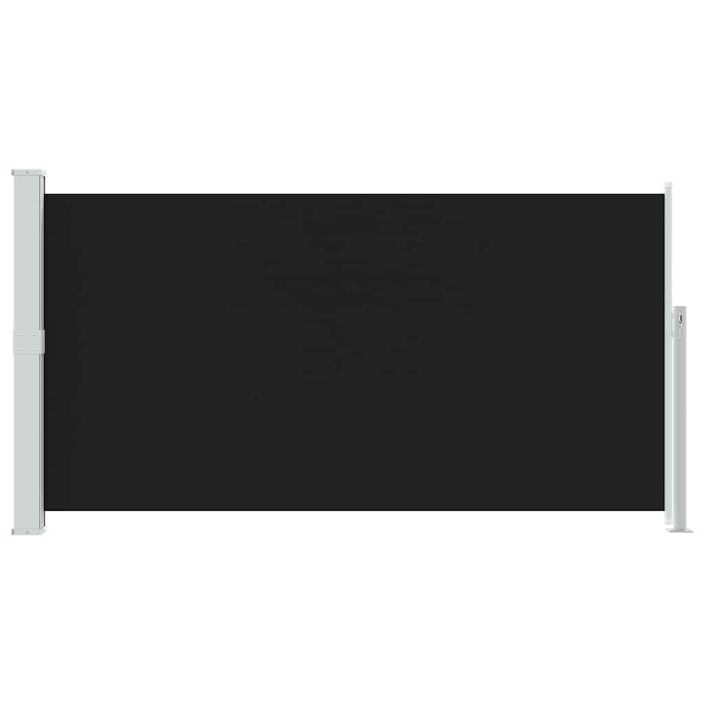 Patio Terrace Side awning 160 x 300 cm Black
