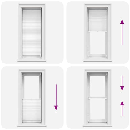 Plisse Blind 50x150cm White Pleated Blind