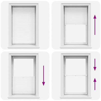 Plisse Blind 70x150cm White Pleated Blind