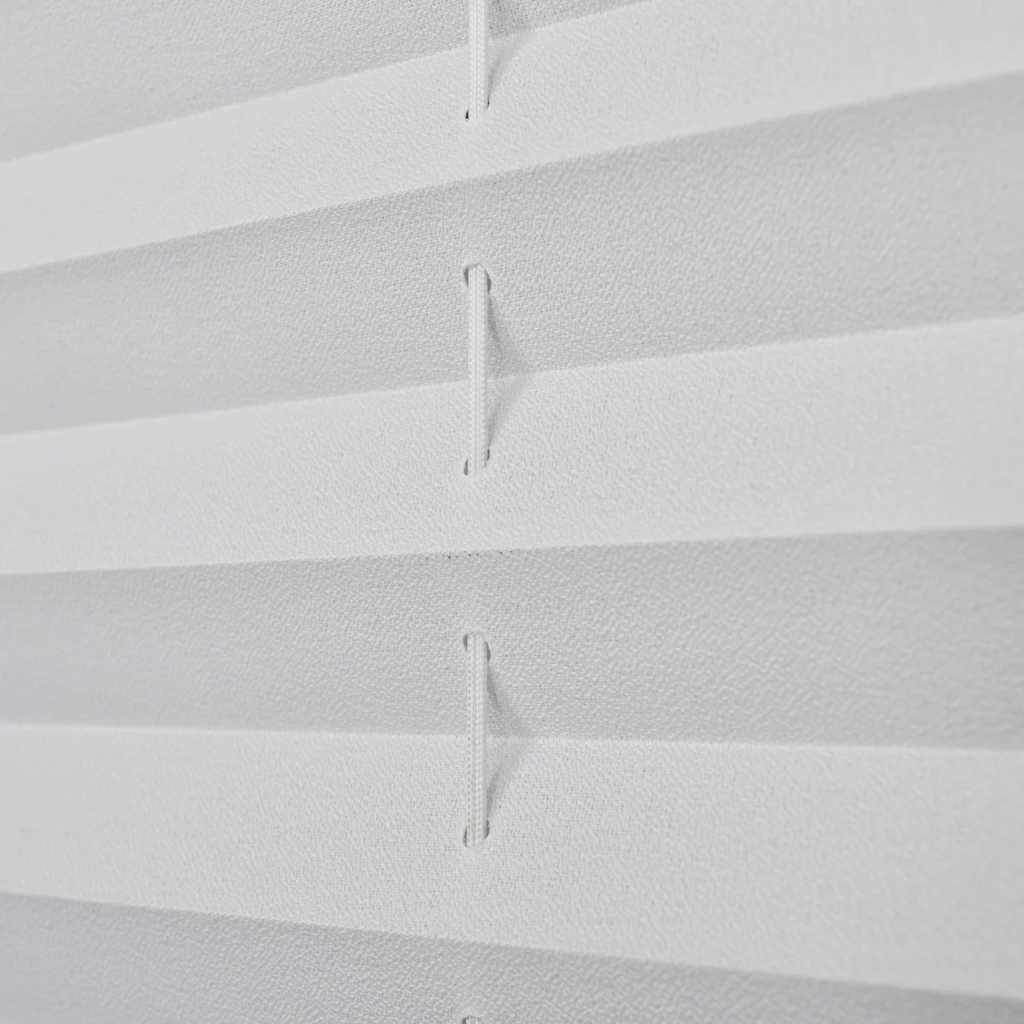 Plisse Blind 90x125cm White Pleated Blind