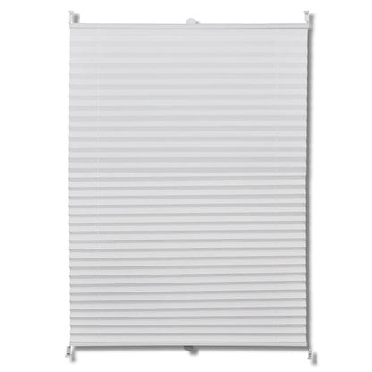 Plisse Blind 100x100cm White Pleated Blind