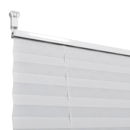 Plisse Blind 100x125cm White Pleated Blind