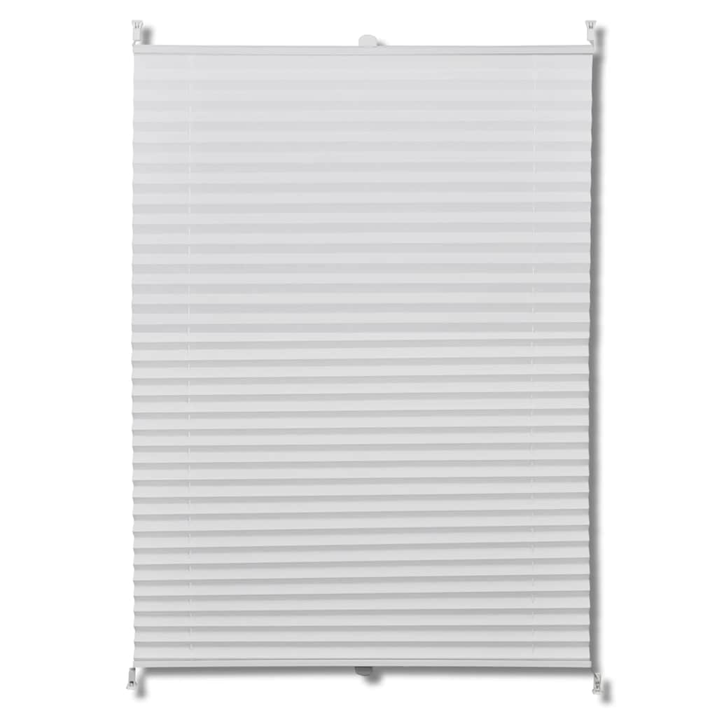 Plisse Blind 100x150cm White Pleated Blind