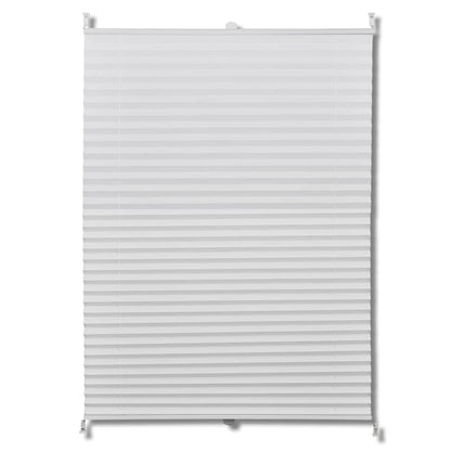 Plisse Blind 100x150cm White Pleated Blind