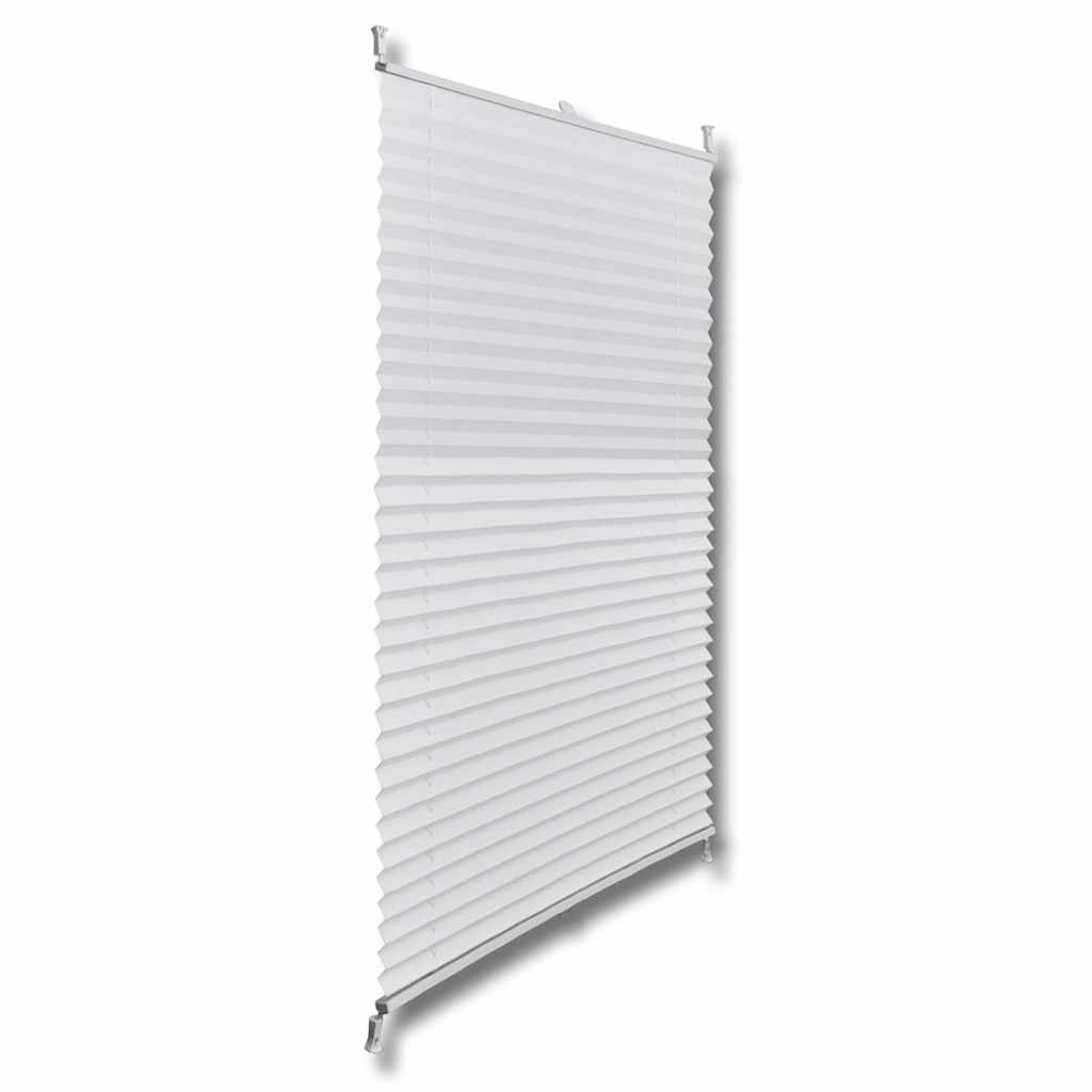 Plisse Blind 100x150cm White Pleated Blind