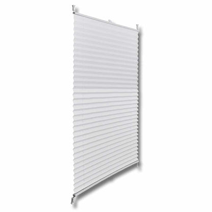 Plisse Blind 100x150cm White Pleated Blind