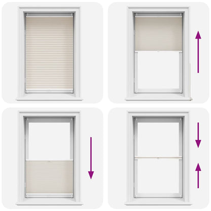 Plisse Blind 90x100cm Creme