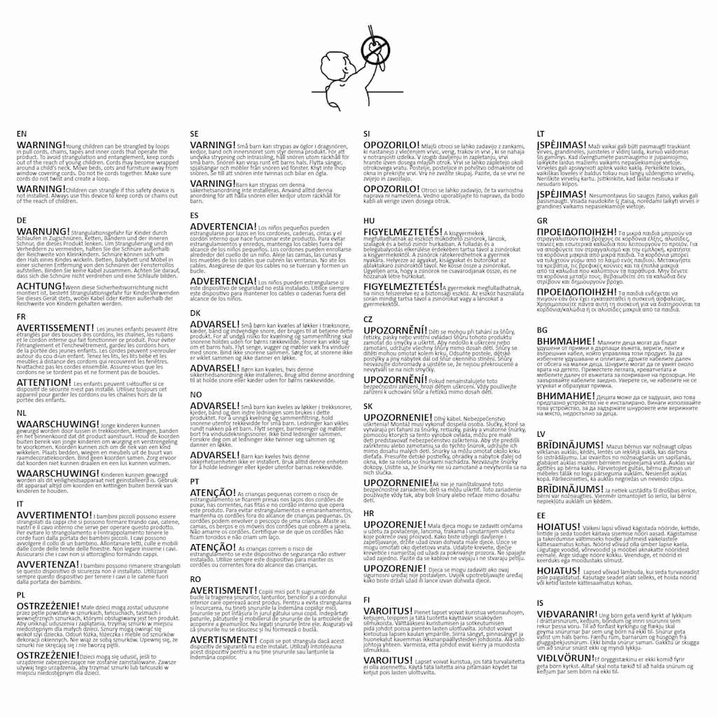 Plisse Blind 110x150cm Cream