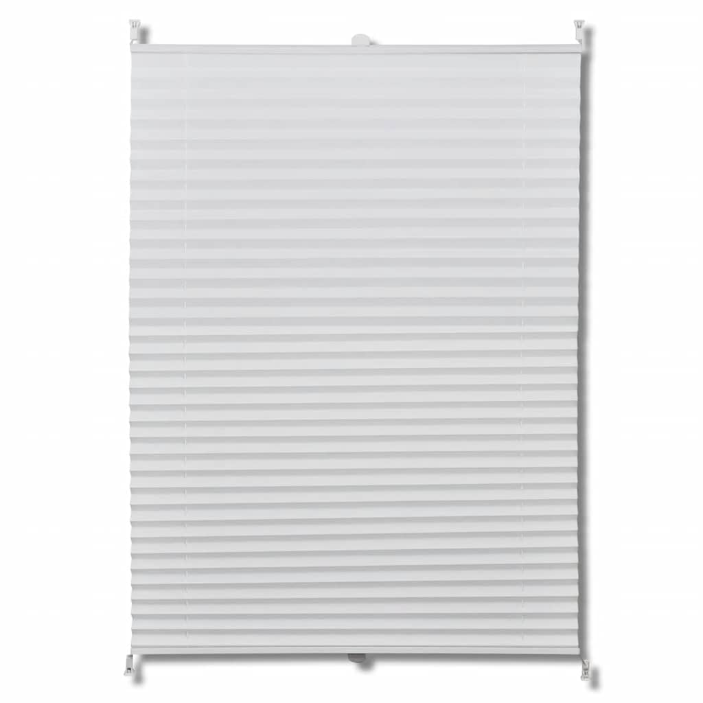 Plisse Blind 110x125cm White Pleated Blind