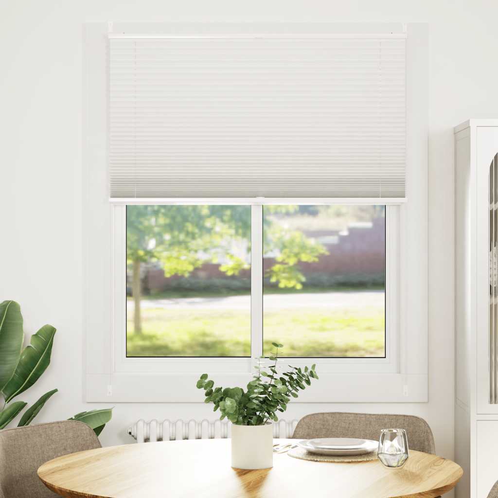 Plisse Blind 110x150cm White Pleated Blind