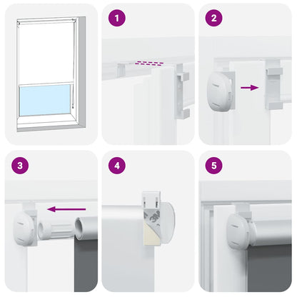 Roller Blind Blackout 60 x 120 cm Marine / Blue