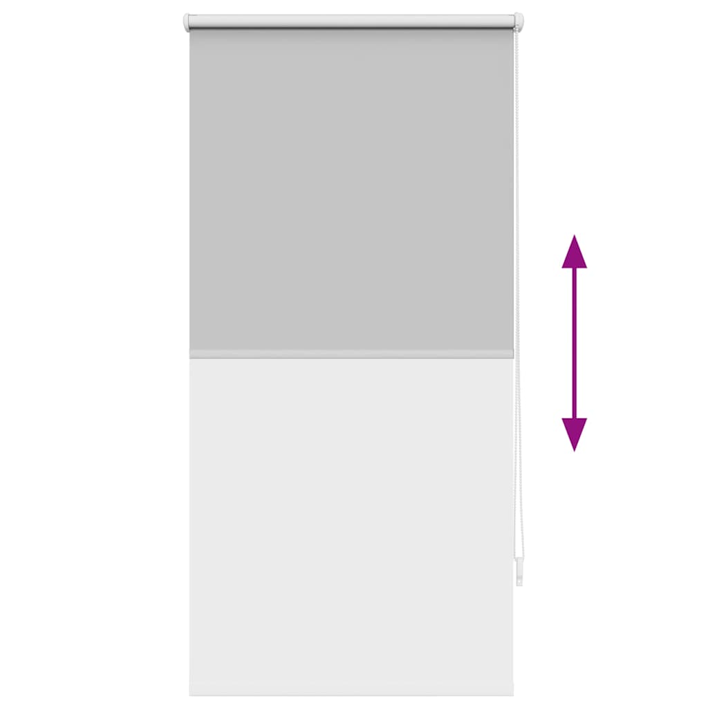 Roller Blind Blackout 64.4x120 cm Fabric Width 60 cm Grey