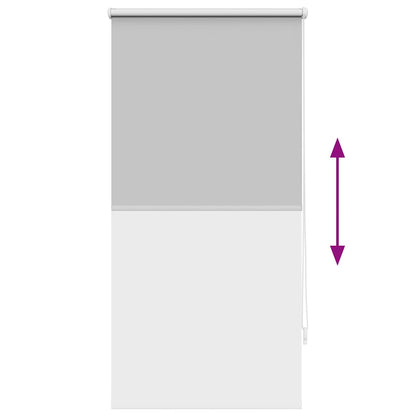 Roller Blind Blackout 64.4x120 cm Fabric Width 60 cm Grey