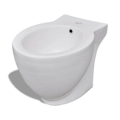 Round Bidet Stand White High-quality Ceramic