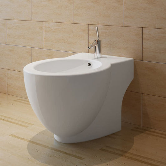 Round Bidet Stand White High-quality Ceramic