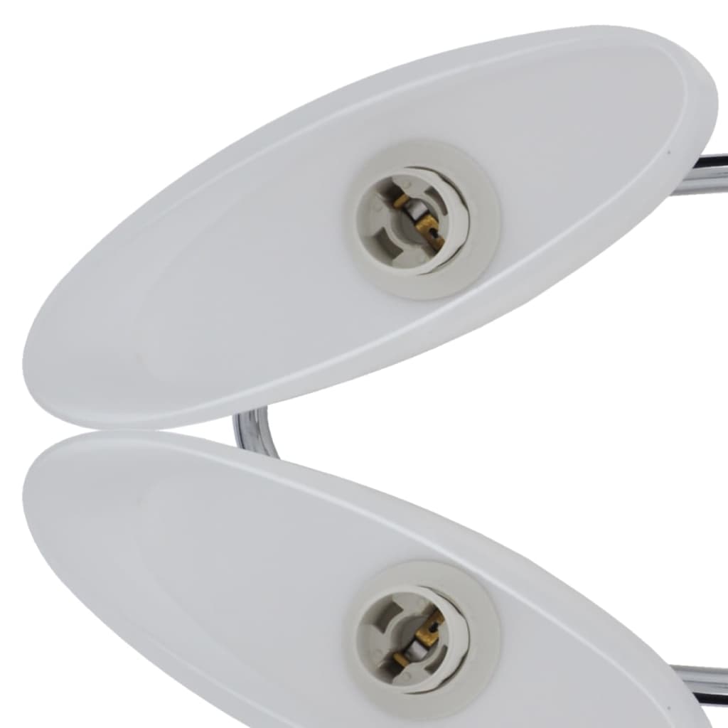 Ceiling Lamp with Ellipsoid Glass Shades for 4 E14 Bulbs