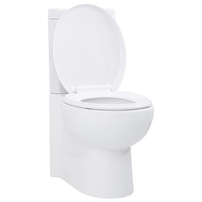 WC Ceramic Toilet Bathroom Corner Toilet White