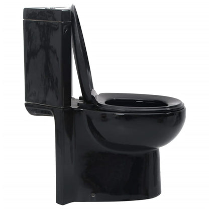 WC Ceramic Toilet Bathroom Corner Toilet Black