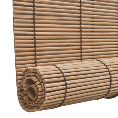 Brown Bamboo Roller Blinds 120 x 220 cm