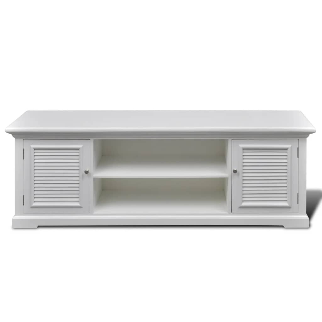 TV Stand White Wood