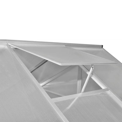 Reinforced Aluminium Greenhouse with Base Frame 7.55 m²