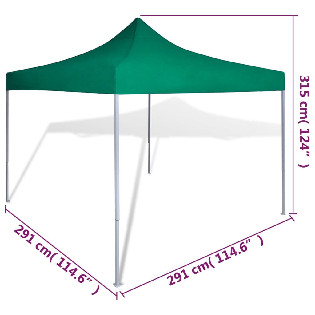 Foldable Tent 3x3 m Green