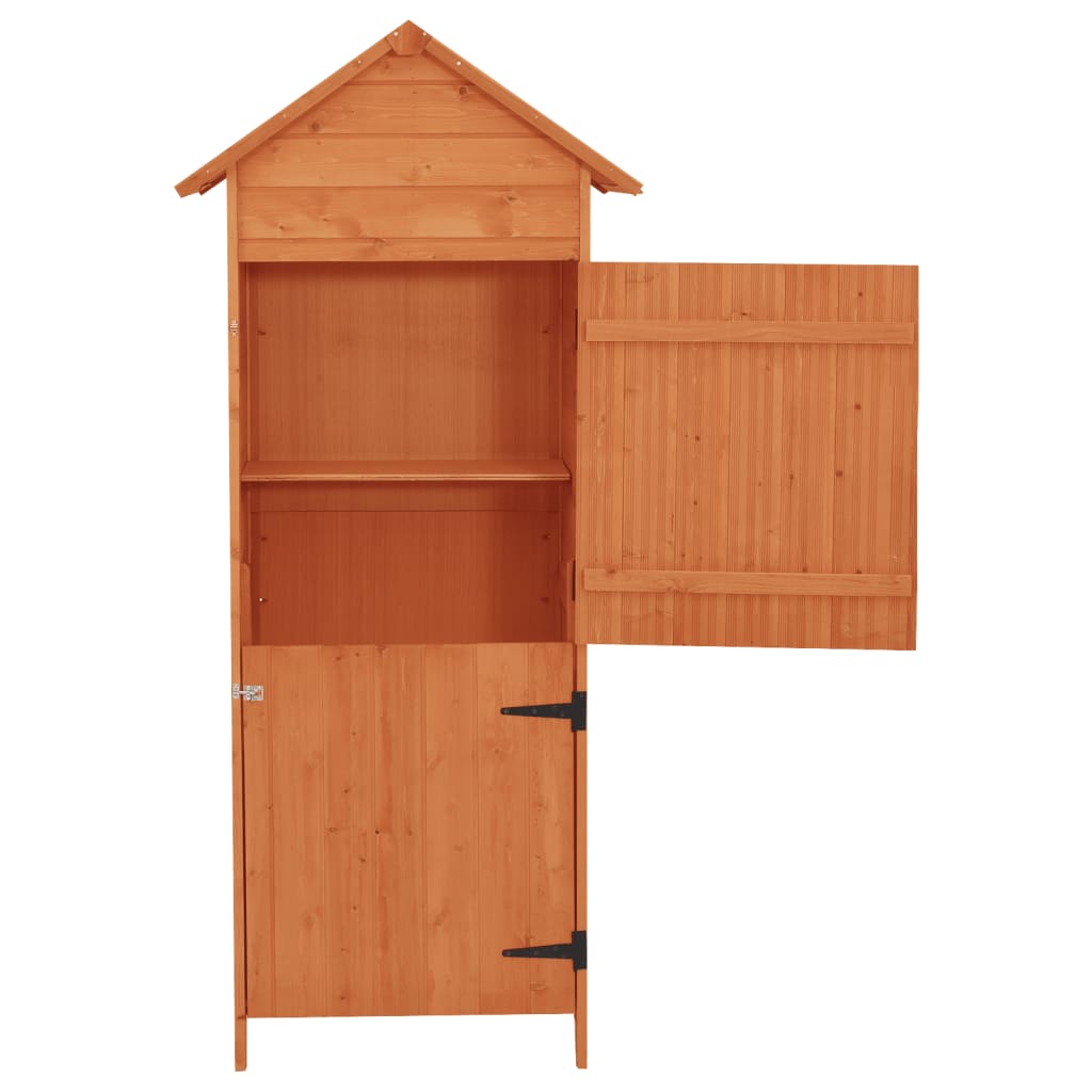 Garden Storage Cabinet Brown 42.5x64x190 cm