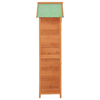 Garden Storage Cabinet Brown 42.5x64x190 cm