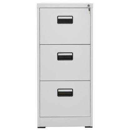 Filing Cabinet Light Grey 46x62x102.5 cm Steel