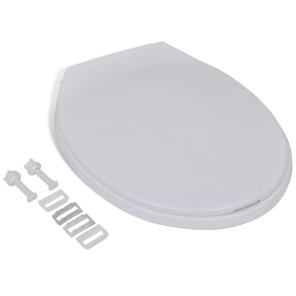 Soft-close Toilet Seat White Oval