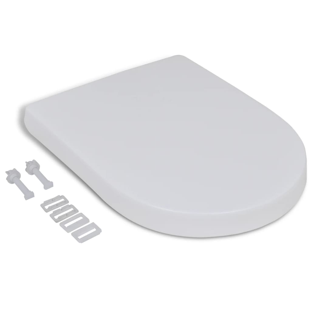 White Soft-close Toilet Seat Square