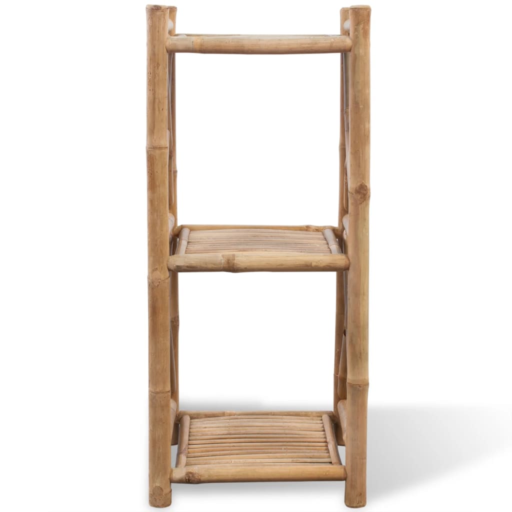 3-Tier Square Bamboo Shelf