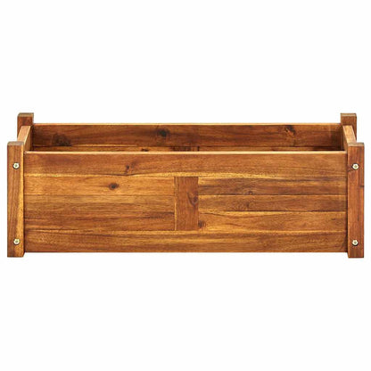 Garden Raised Bed Acacia Wood 76x27.6x25 cm