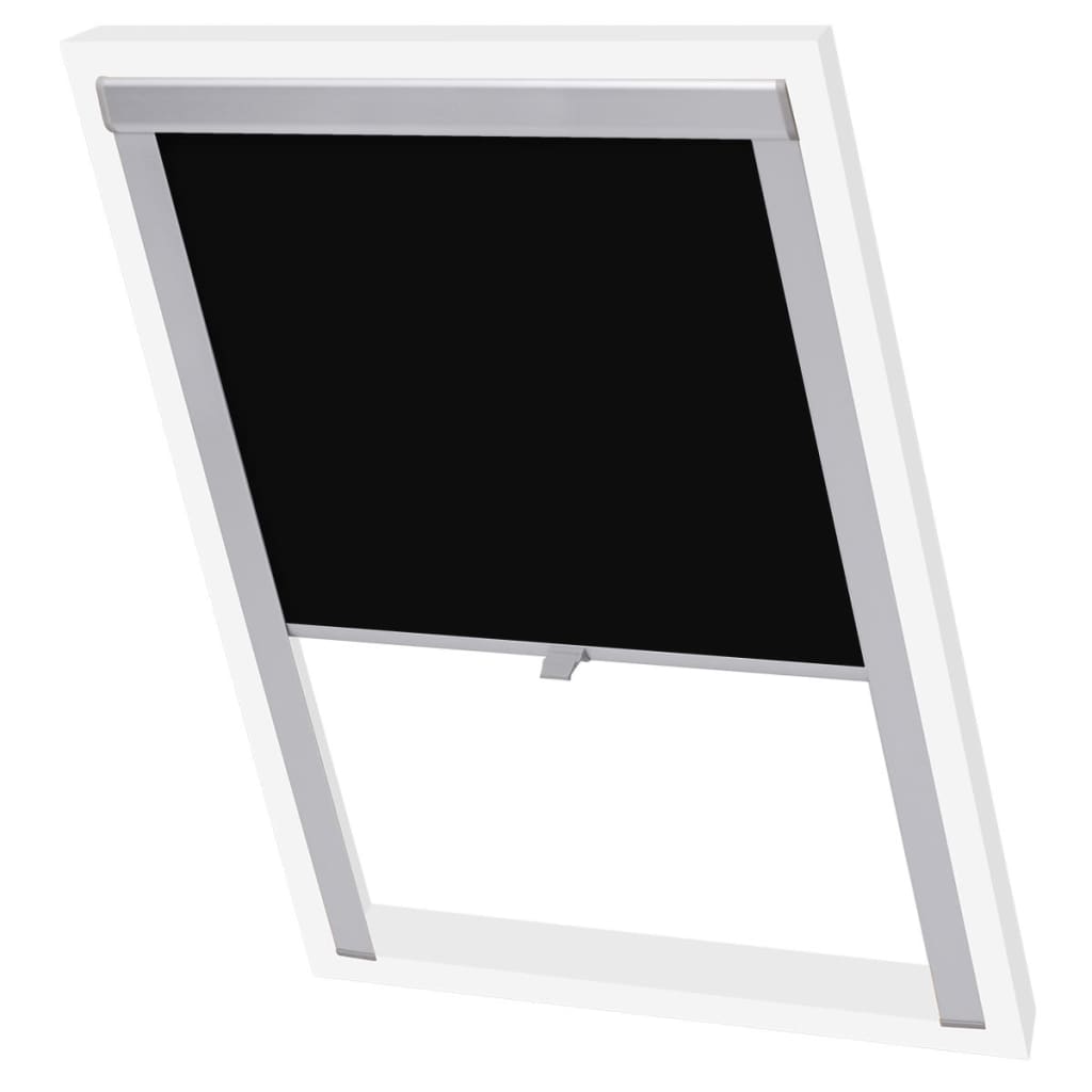 Blackout Roller Blinds Black F06