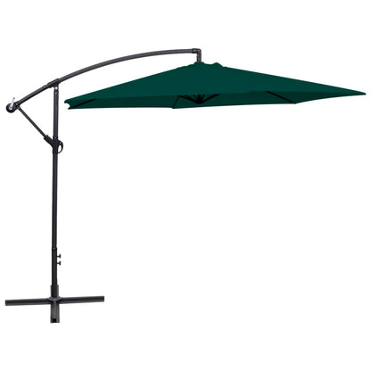 Cantilever Garden Parasol 3 m Green