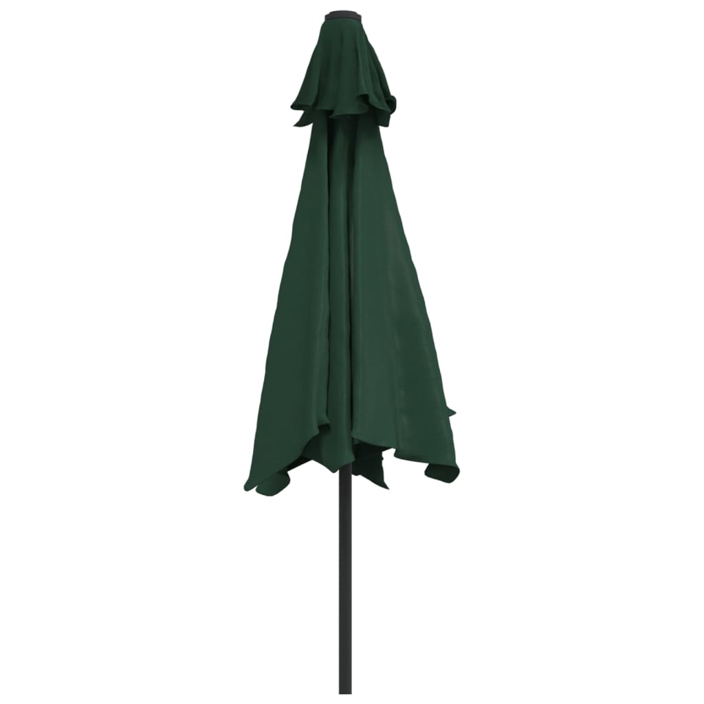 LED Cantilever Umbrella 3 m Green