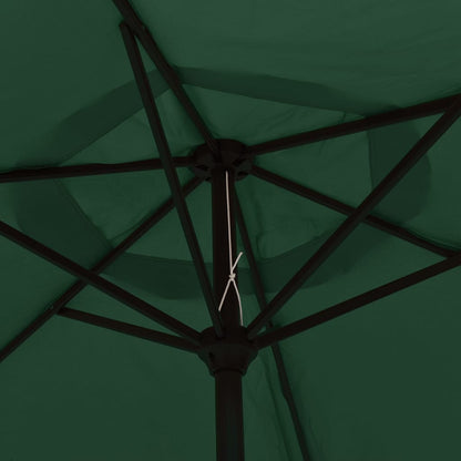 LED Cantilever Umbrella 3 m Green