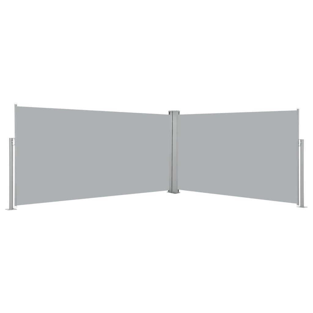 Retractable Side Awning 160x600 cm Grey