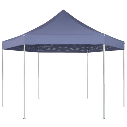 Hexagonal Pop-Up Foldable Marquee Dark Blue 3.6x3.1 m